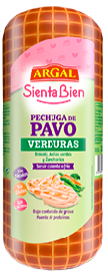 Pechuga de pavo con verduras, Argal