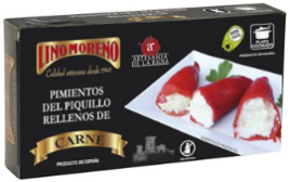 Pimientos del Piquillo rellenos de carne con trufa, Lino Moreno