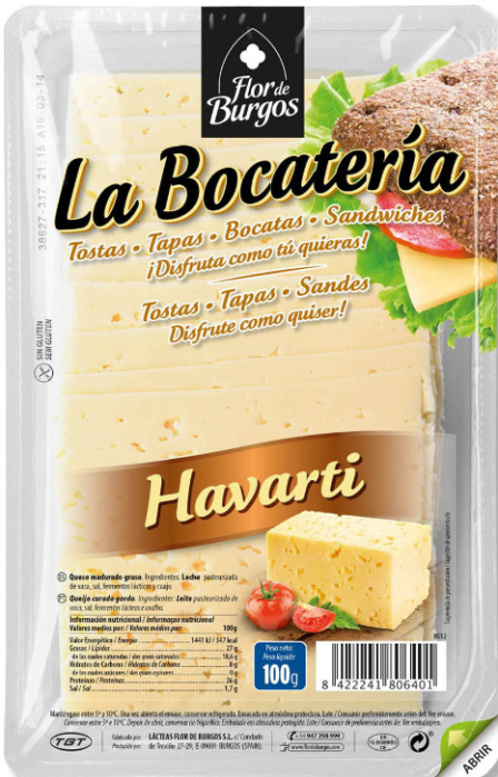 Lonchas Havarti, La Bocaterría 