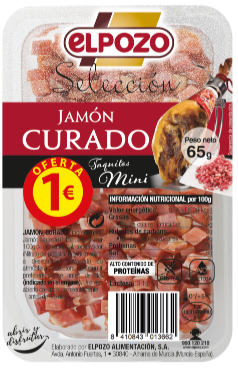 Jamón Curado en taquitos, El Pozo