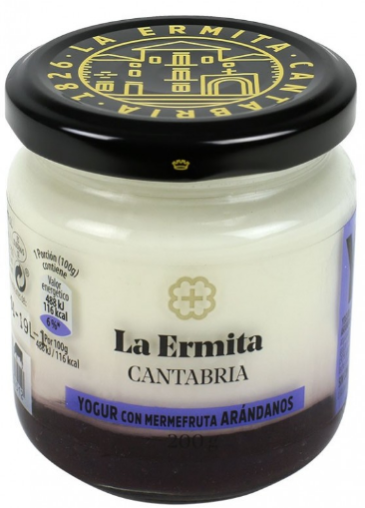 Yogur La Ermita, con mermelada arándanos
