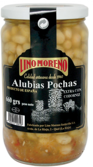 Alubias Pochas con Codorniz, Lino Moreno