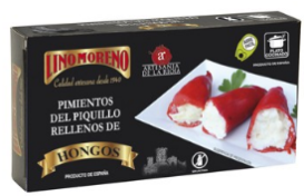 Pimientos Piquillo rellenos de Hongos, Lino Moreno
