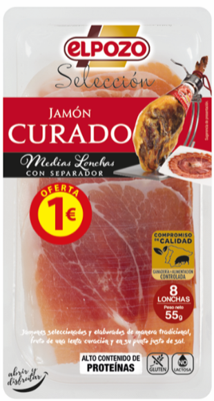 Lonchas Jamón Serrano, El Pozo