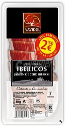 Lonchas Jamón Cebo Ibérico, Navidul