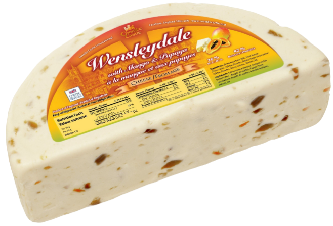 Queso Wensleydale con Mango y Papaya